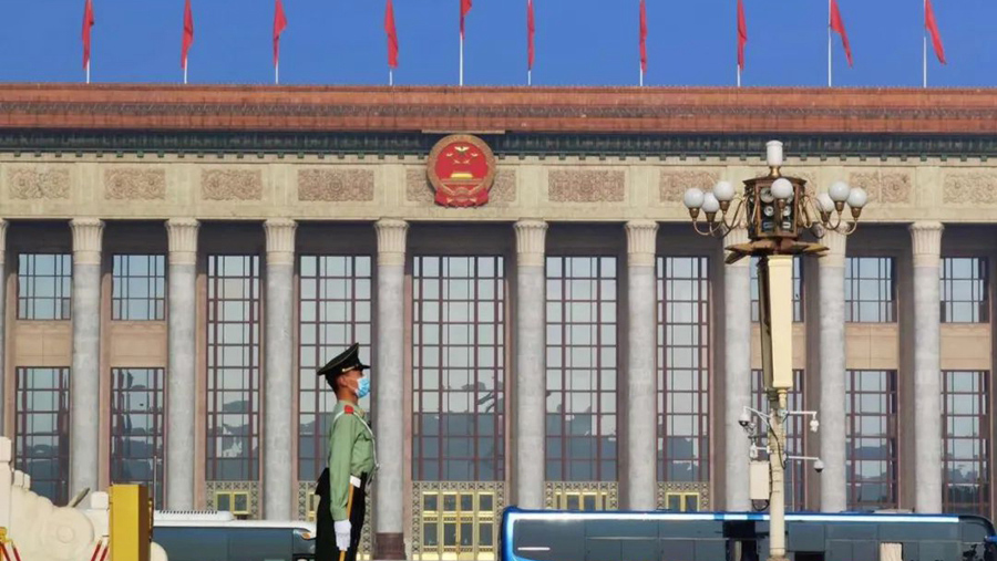 這就是今天早上的人民大會(huì)堂！