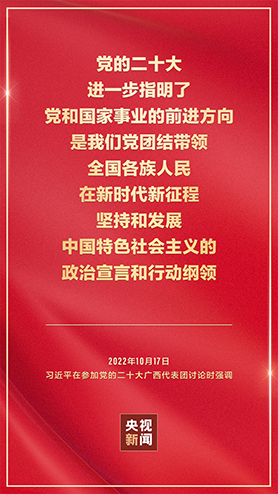 金句海報丨把黨的二十大重大決策部署付諸行動、見之于成效